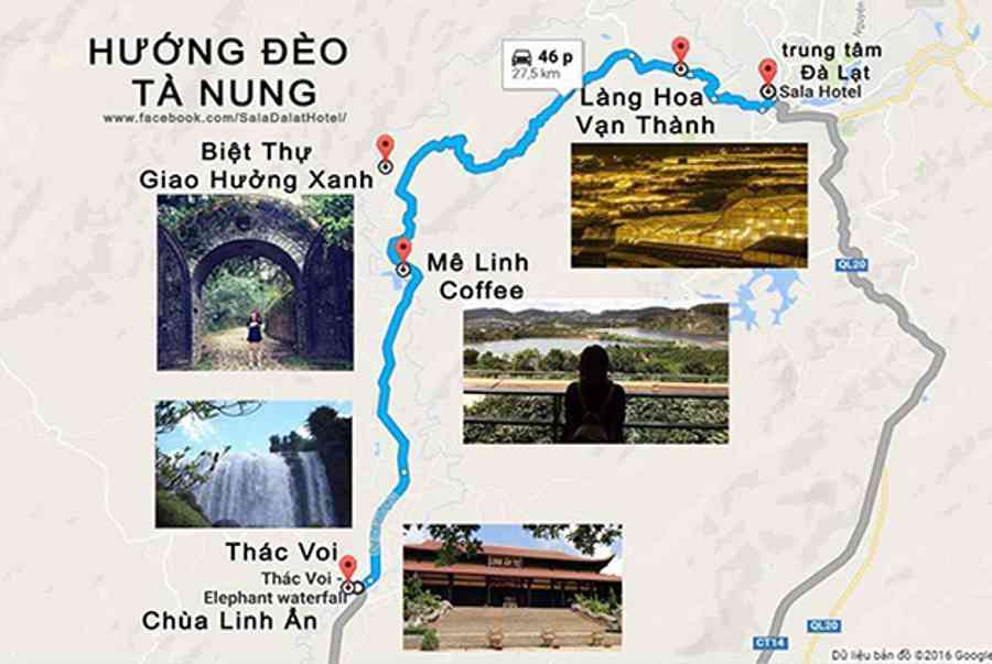 ban do du lich da lat huong deo ta nung