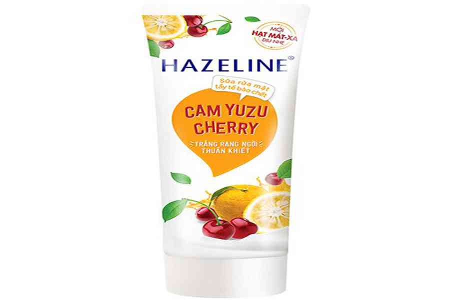 sua rua mat hazeline cam yuzu va cherry