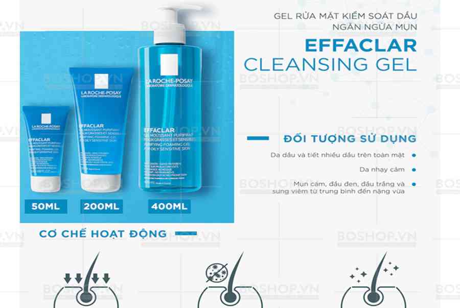 5d5d05f76511f gel rua mat cho da dau la roche posay effaclar boshop 4