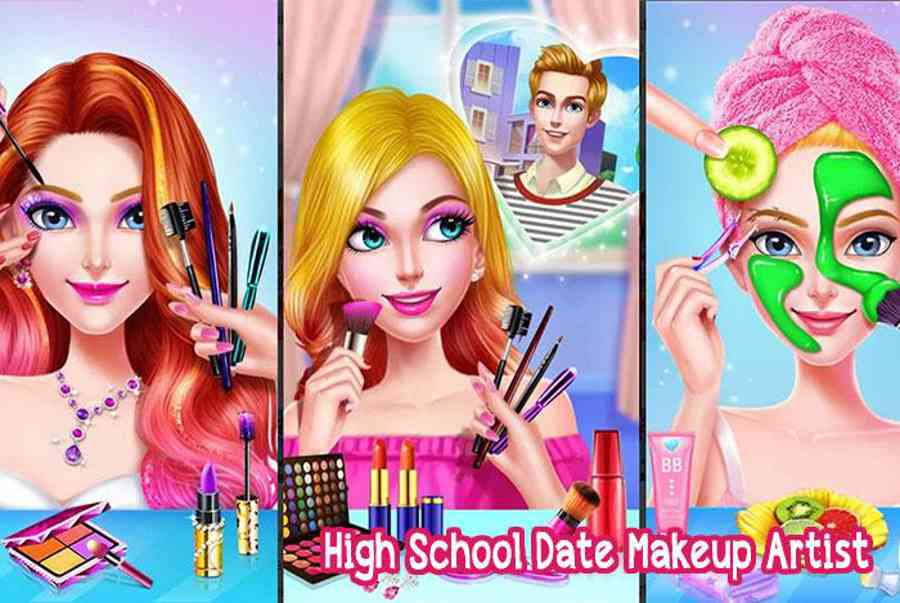 game makeup cho con gai high school date makeup artist